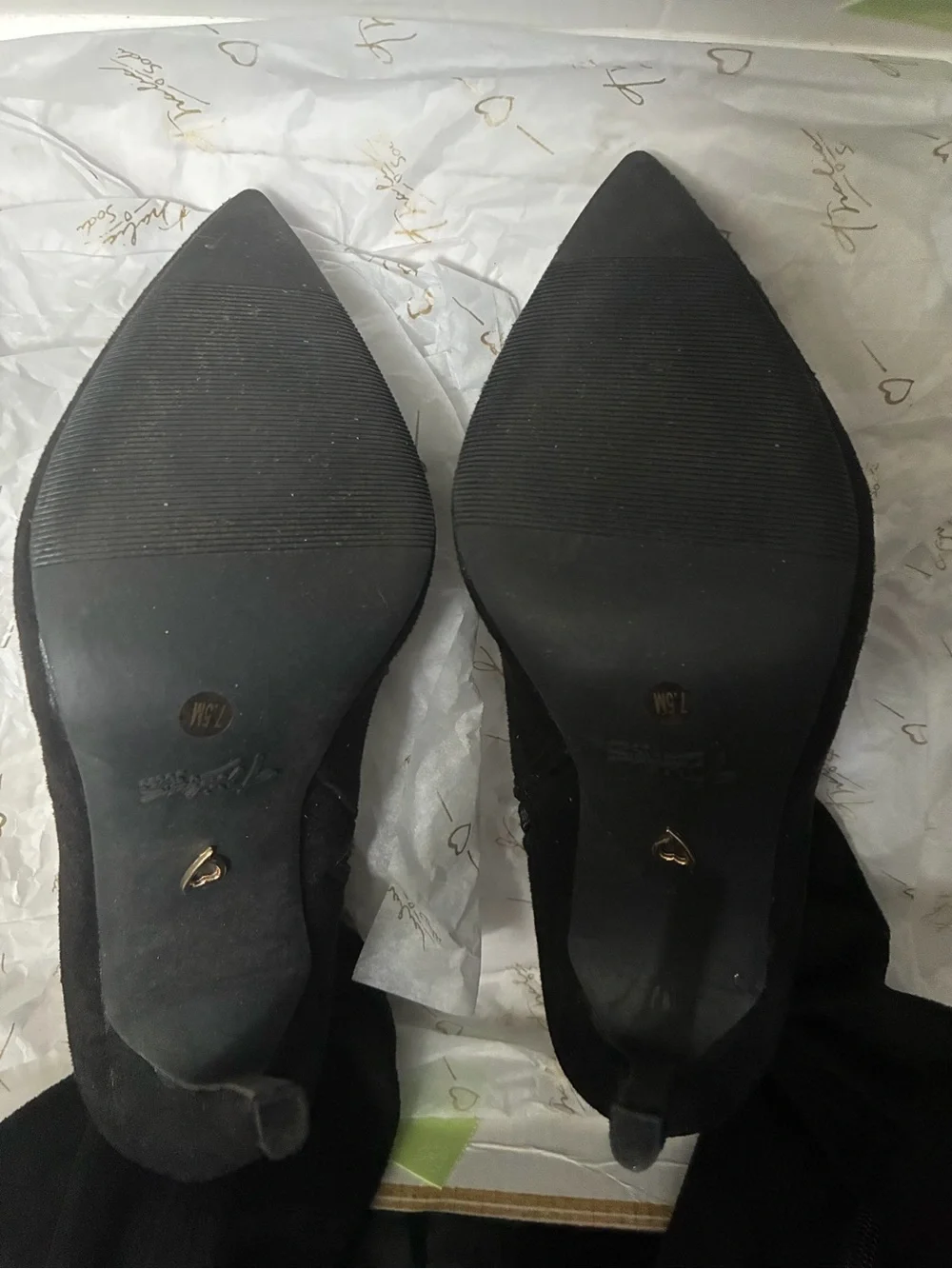 Thalia Sodi Black Over-the-Knee Stiletto Boots